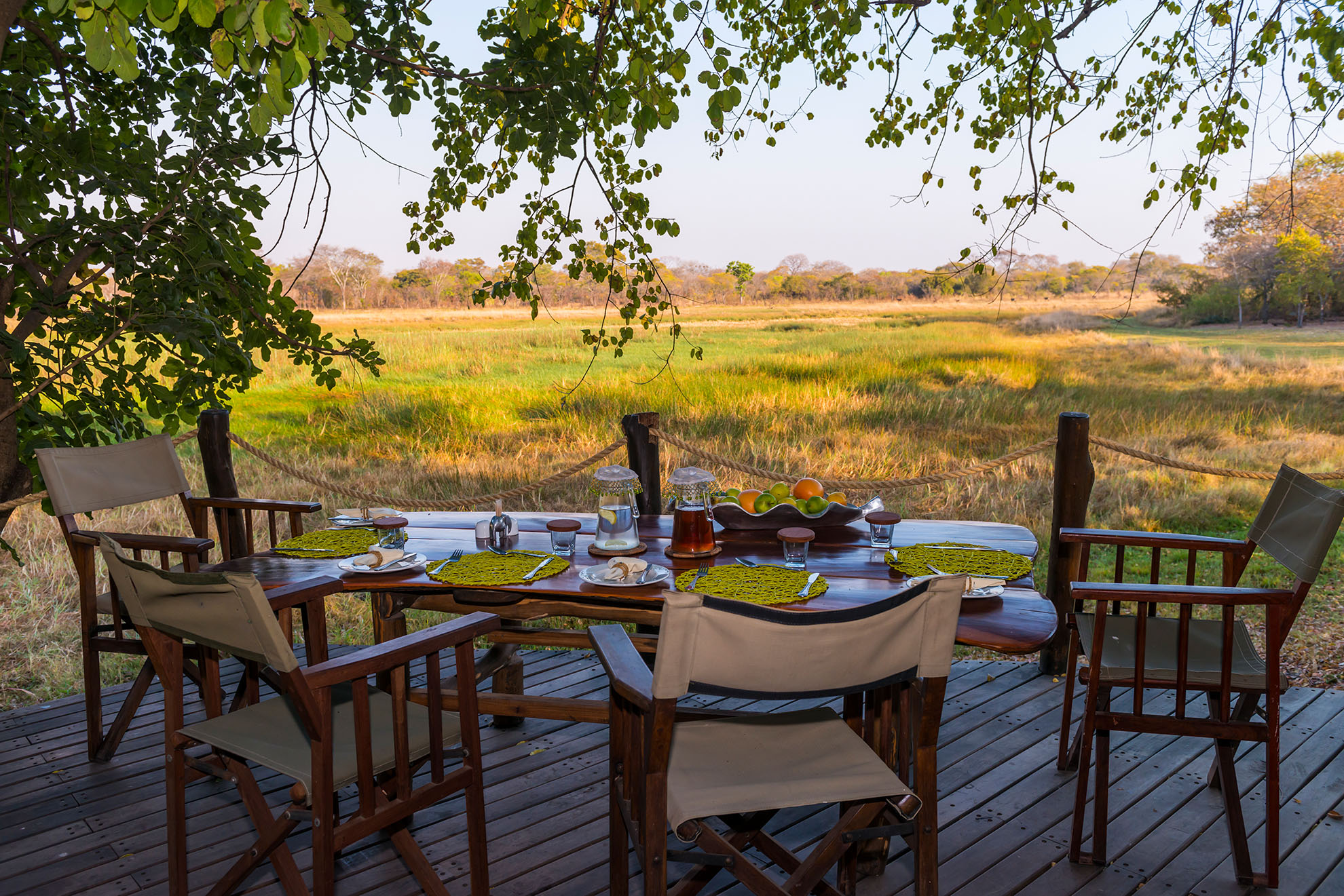 Breakfast with a view the kafue national park