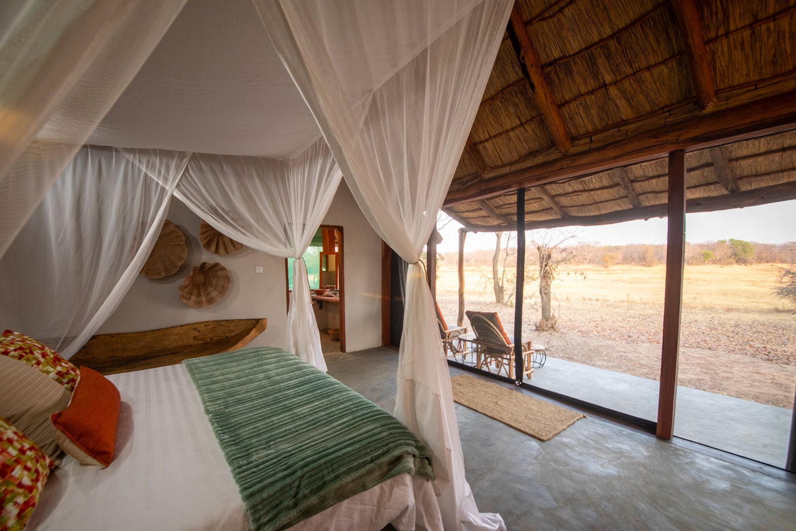 nanzhila lake campchalet interior kafue national park
